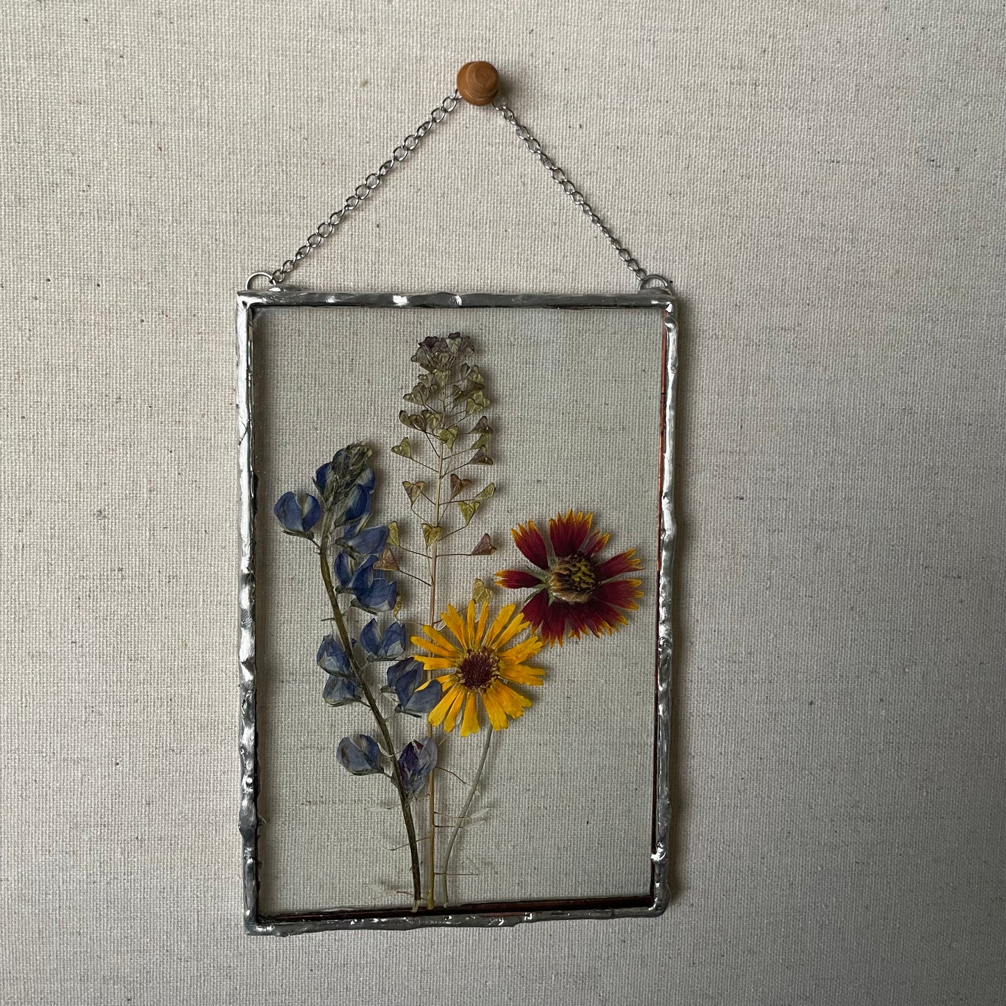 Real Pressed Wildflower Bouquet Wall Art 4”x6”