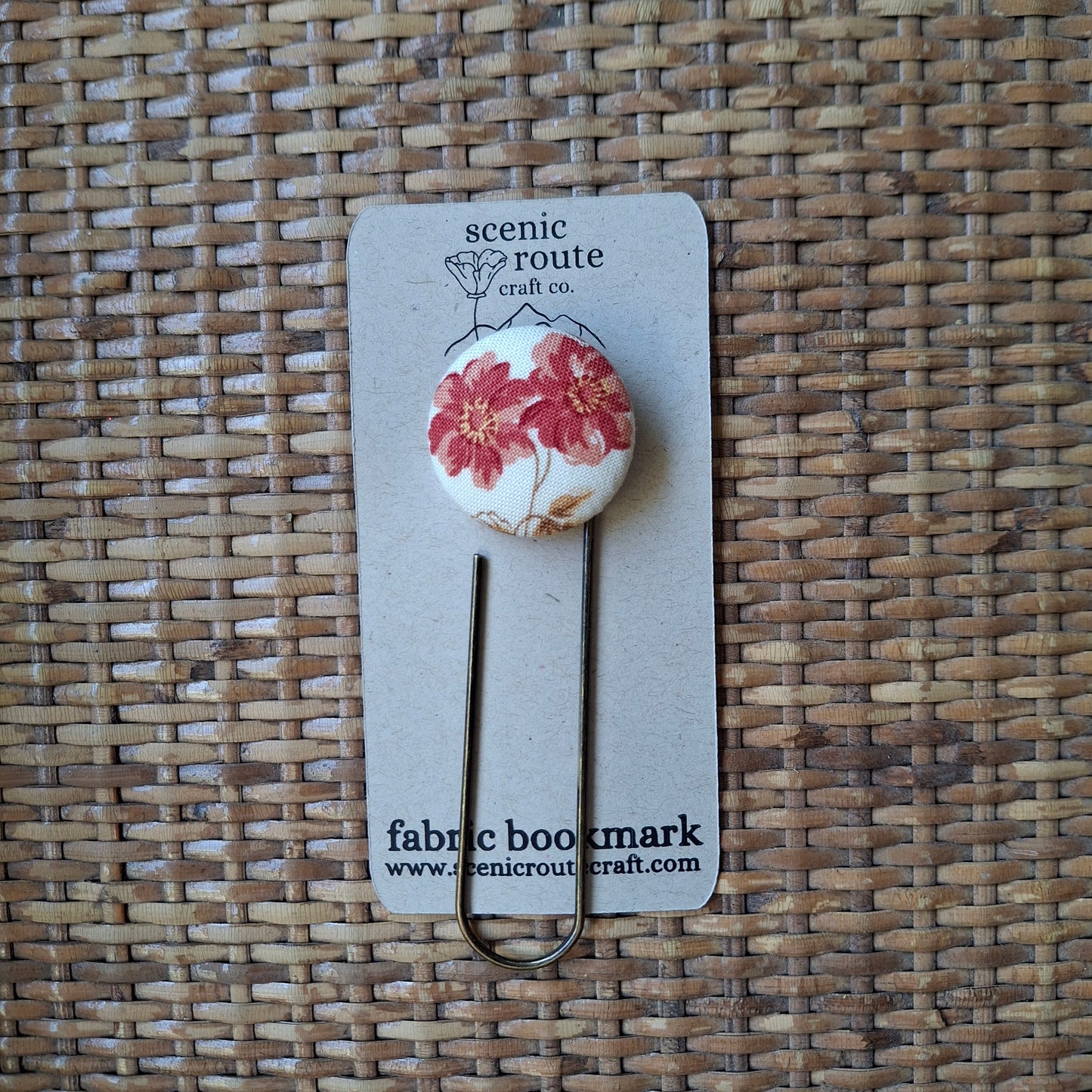 Upcycled Fabric Bookmarks - Floral