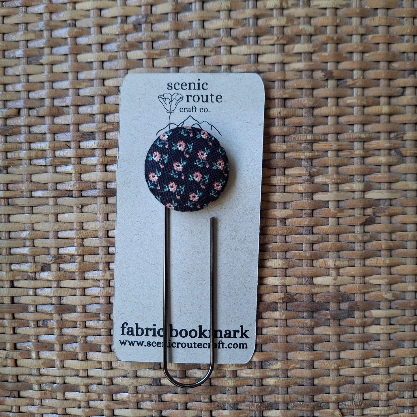 Upcycled Fabric Bookmarks - Floral