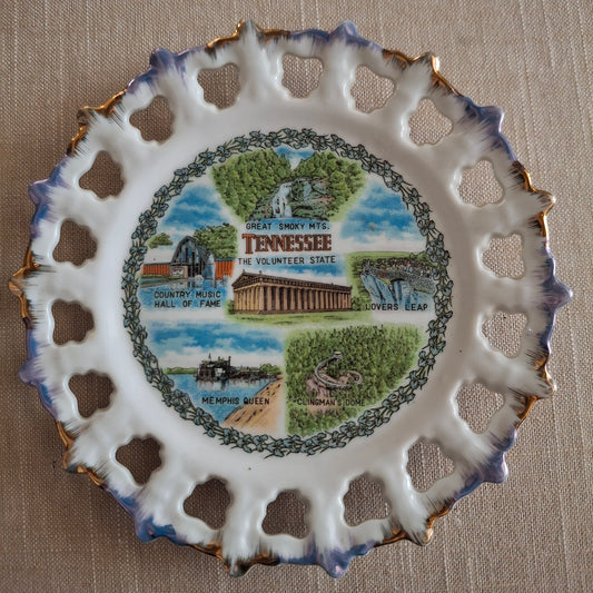 Vintage Tennessee Souvenir Plate