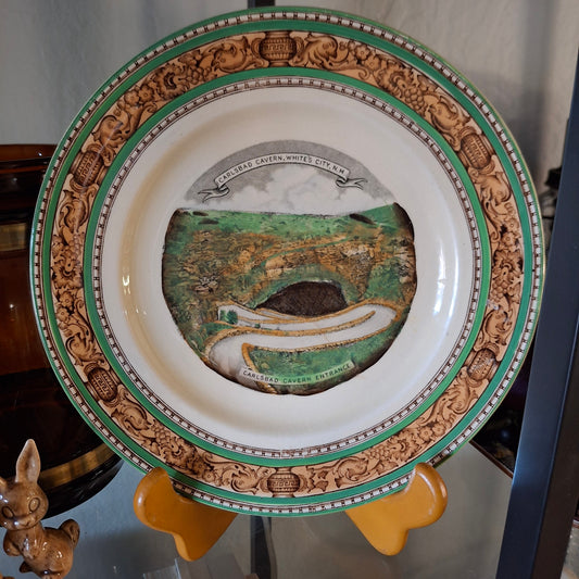 Vintage Carlsbad Caverns New Mexico Souvenir Plate