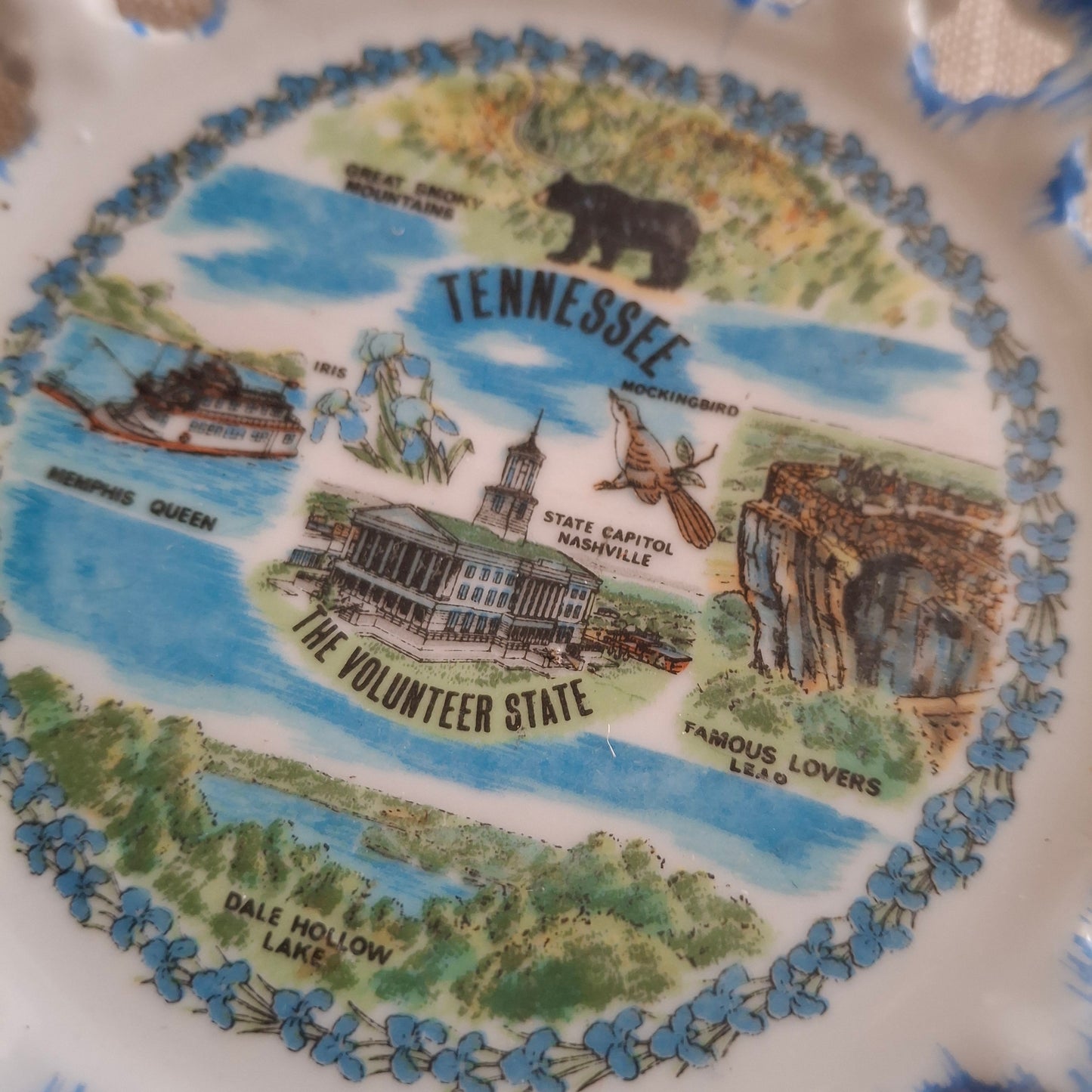 Vintage Tennessee Souvenir Plate