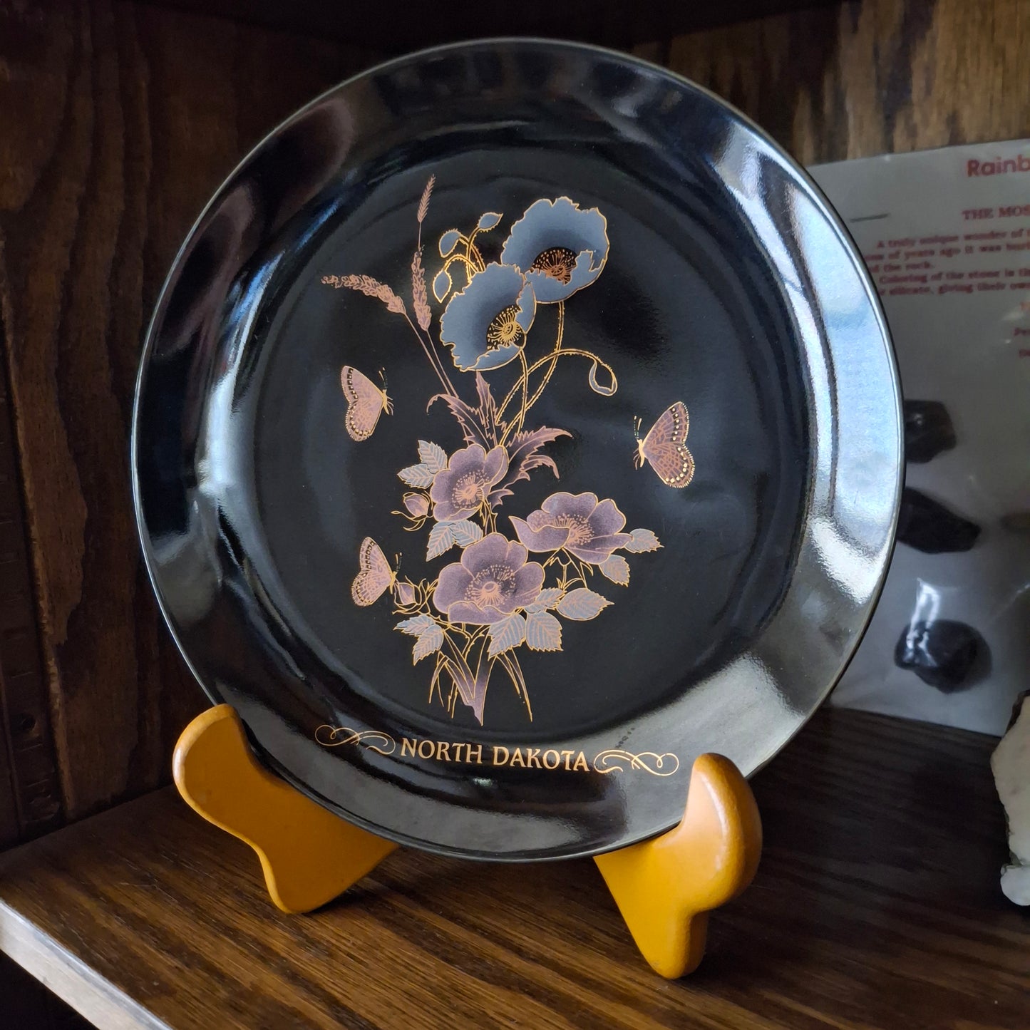 Vintage North Dakota Souvenir Plate