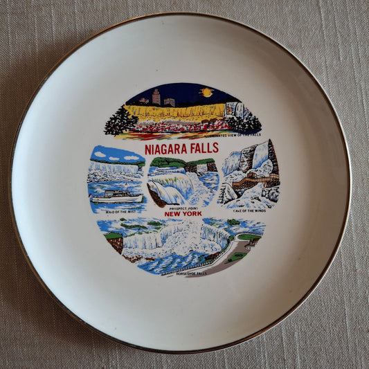 Vintage Niagara Falls New York Souvenir Plate