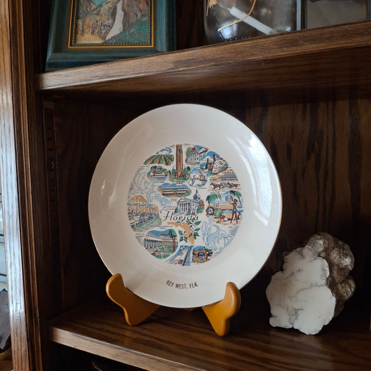 Vintage Key West Florida Souvenir Plate
